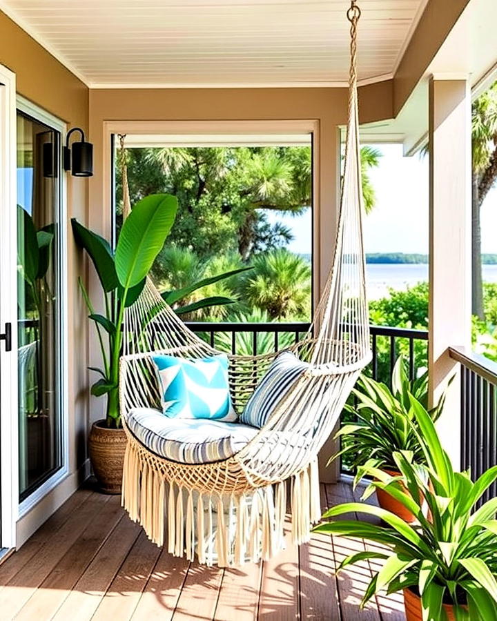 hammock or hanging chair for patio