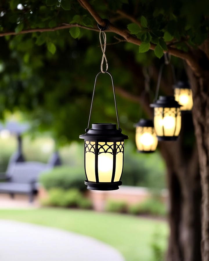 hanging solar pathway lanterns