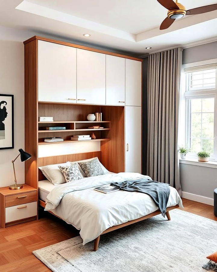 install a murphy bed for space efficiency