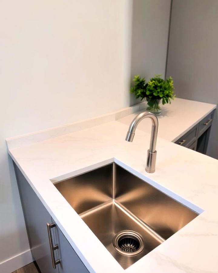 integrated countertop sink