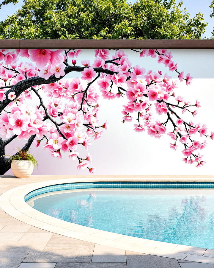 japanese cherry blossom bliss murals