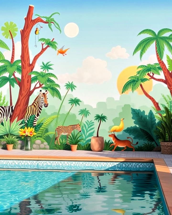 jungle safari adventure murals