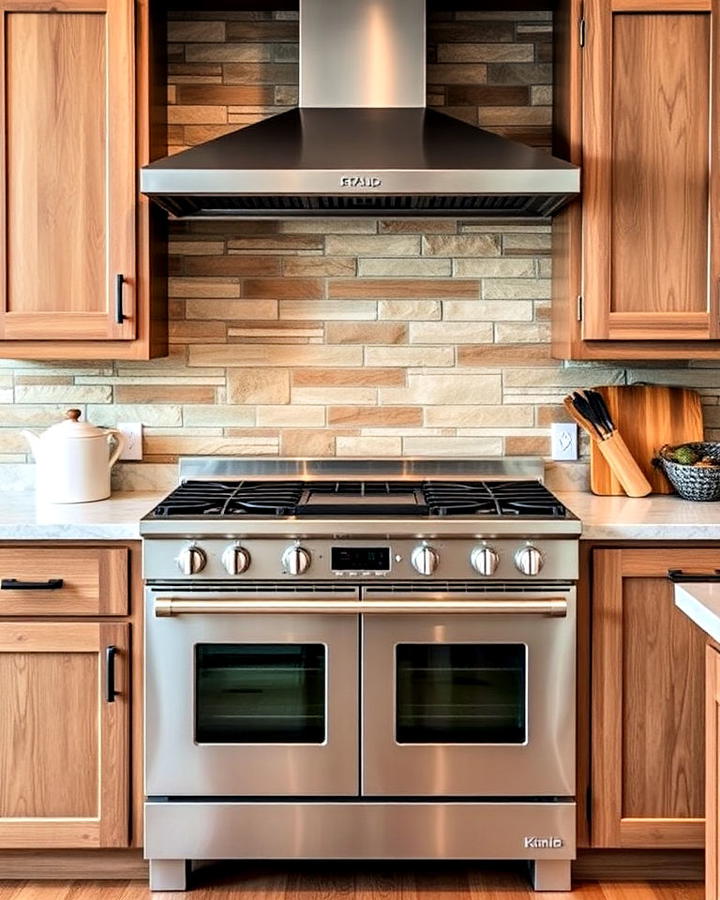 kitchen with natural materials