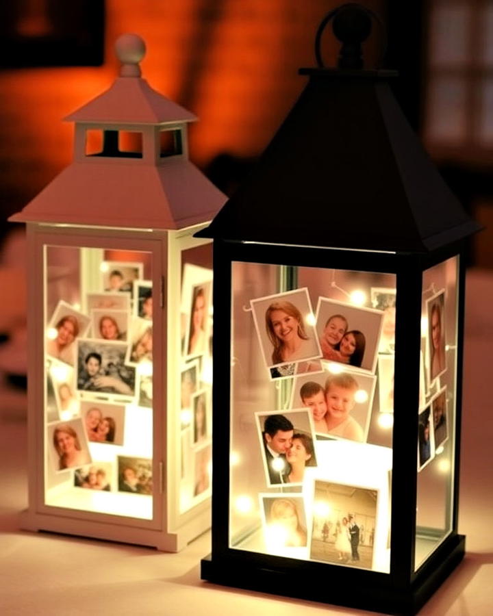 lanterns with photos for a personal touch