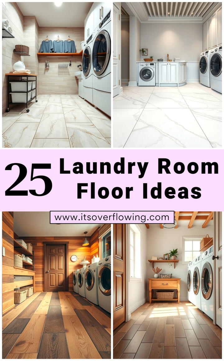 25 Laundry Room Floor Ideas for a Functional Space