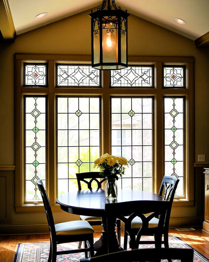 leaded glass windows for subtle elegance