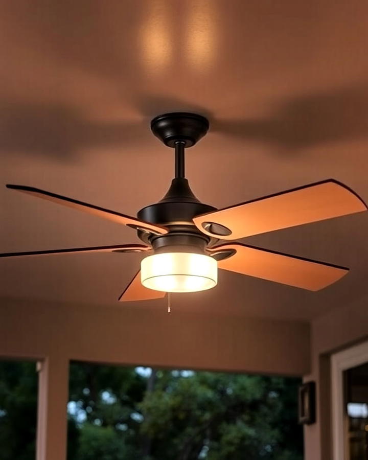 led ceiling fan for added illumination