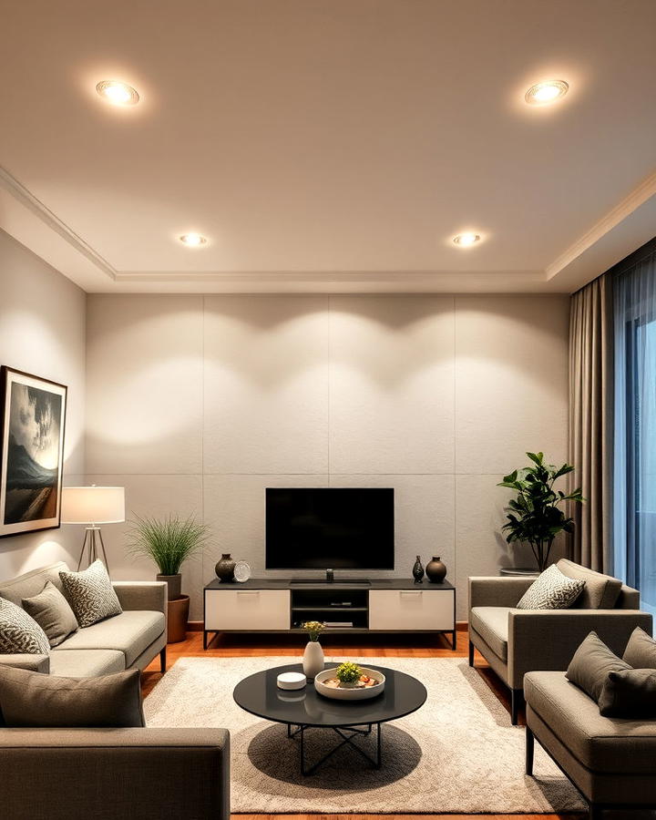 living room accent lighting design