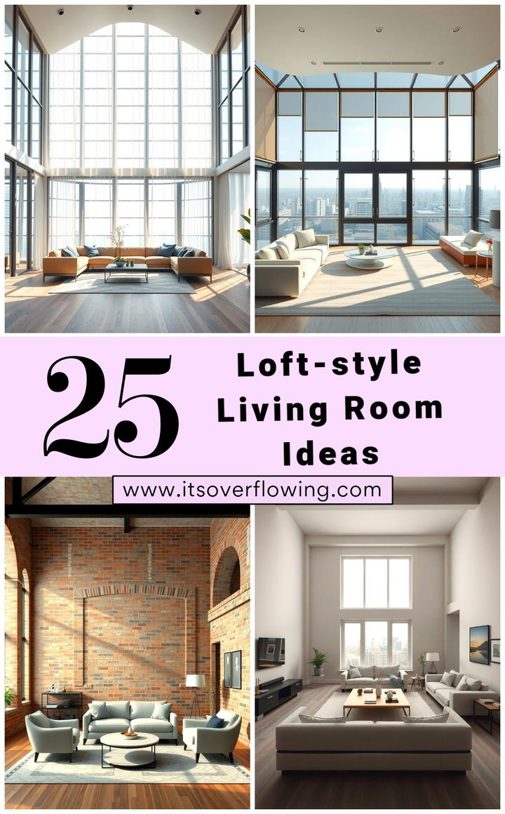25 Loft-style Living Room Ideas for Modern Homes