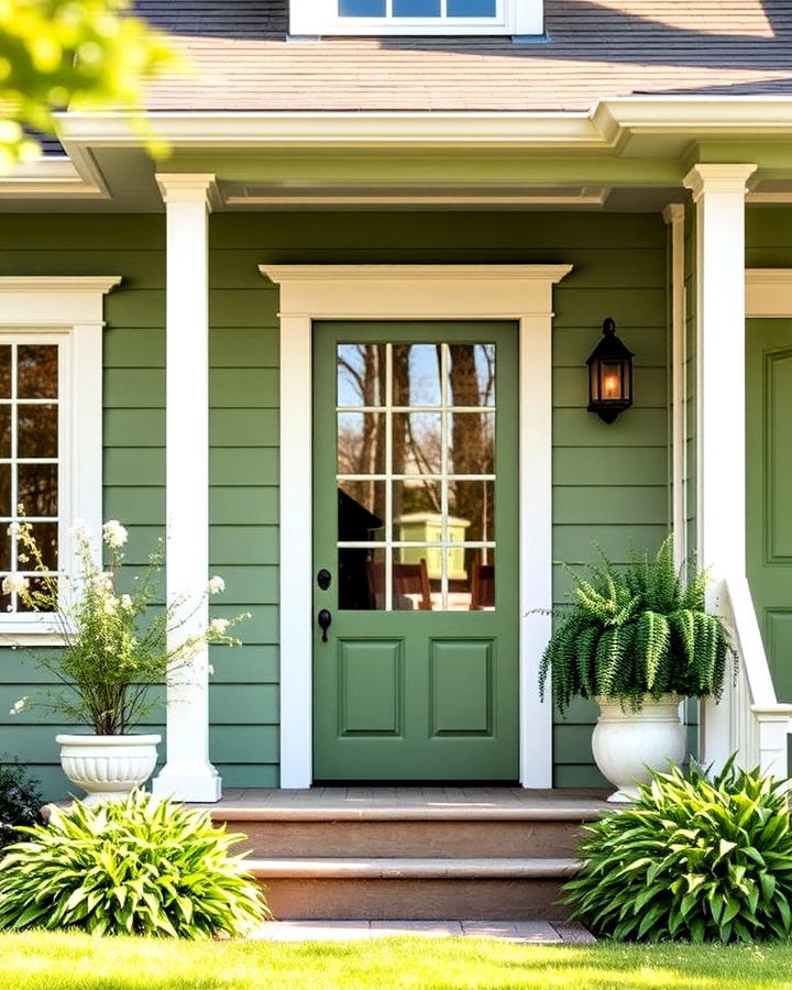 meadow green calm house exterior