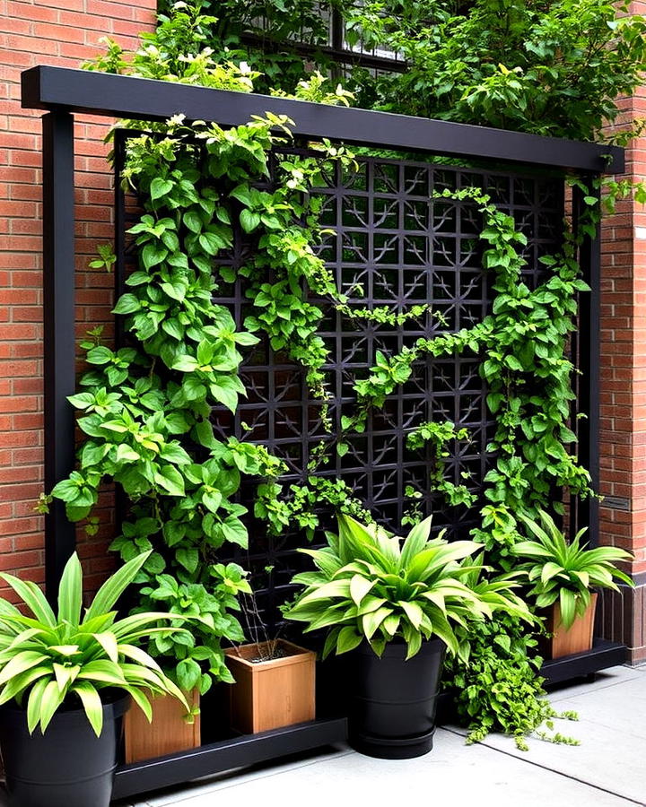 metal trellis screens for patio