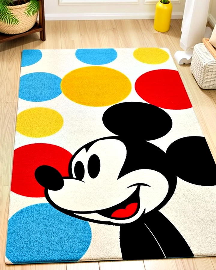 mickey mouse area rug