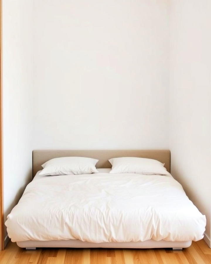 minimalist corner futon bed