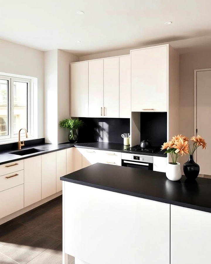 minimalist kitchen with matte finishes