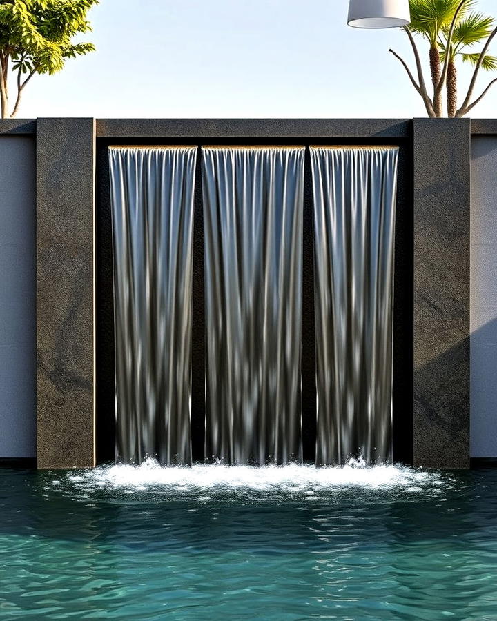 modern sheet waterfall