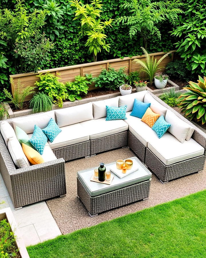 modular garden sofa for versatility