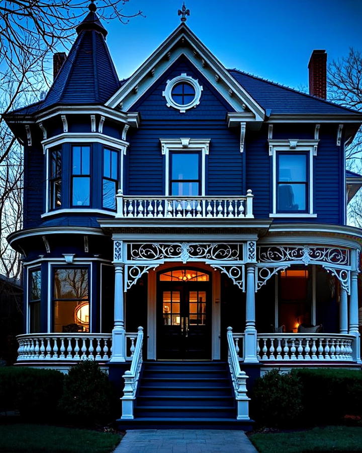 moody midnight blue allure house