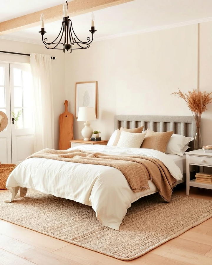 neutral color palette bedroom idea