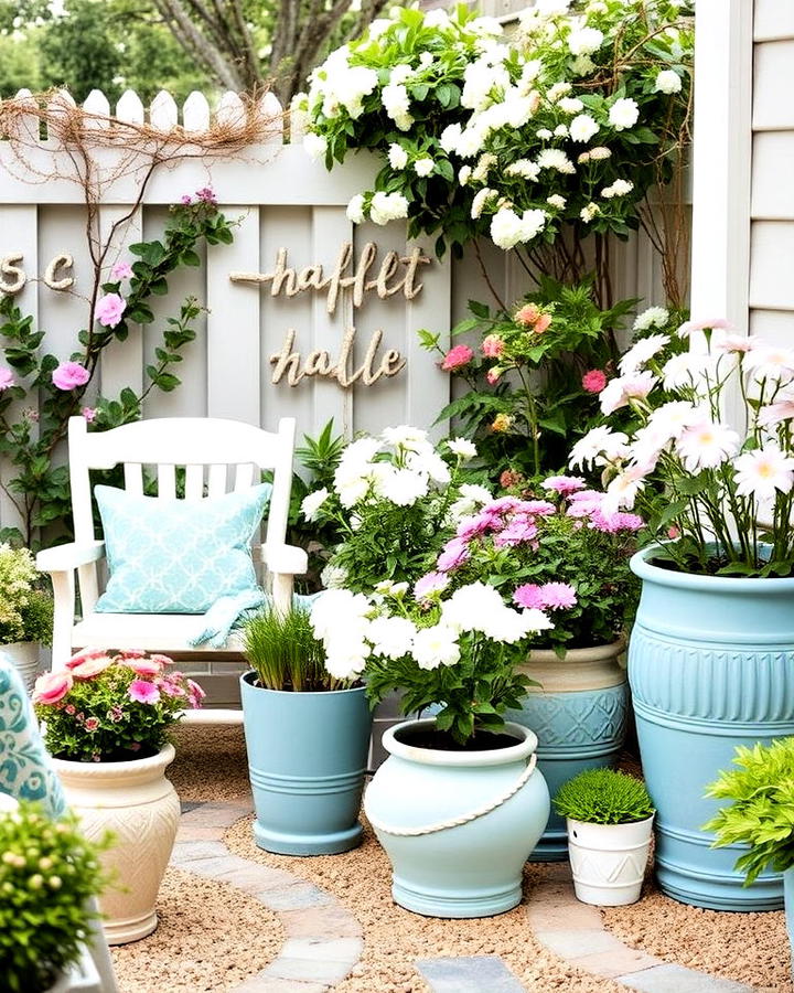 ocean inspired color palette garden