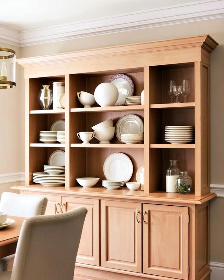 open shelving hutch design