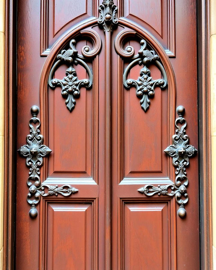 ornate hinges front door