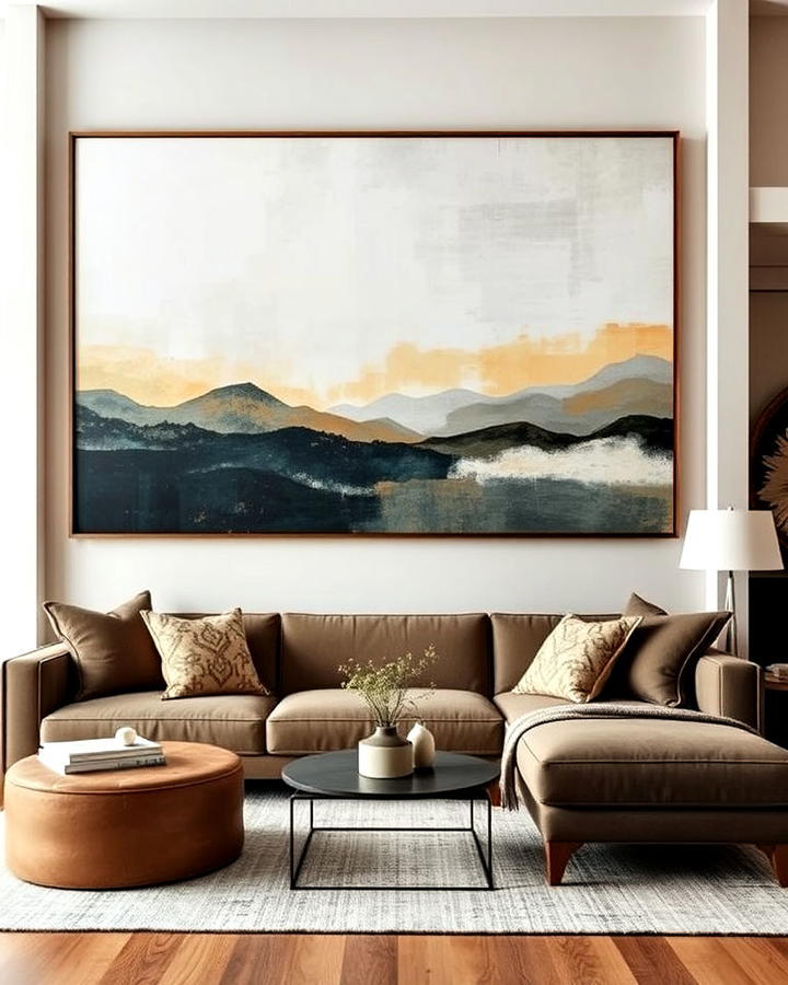 oversized wall art for a bold statement