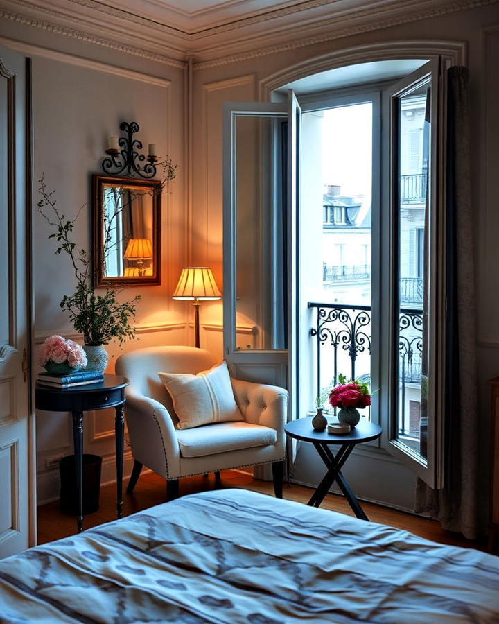 parisian balconette inspired nook