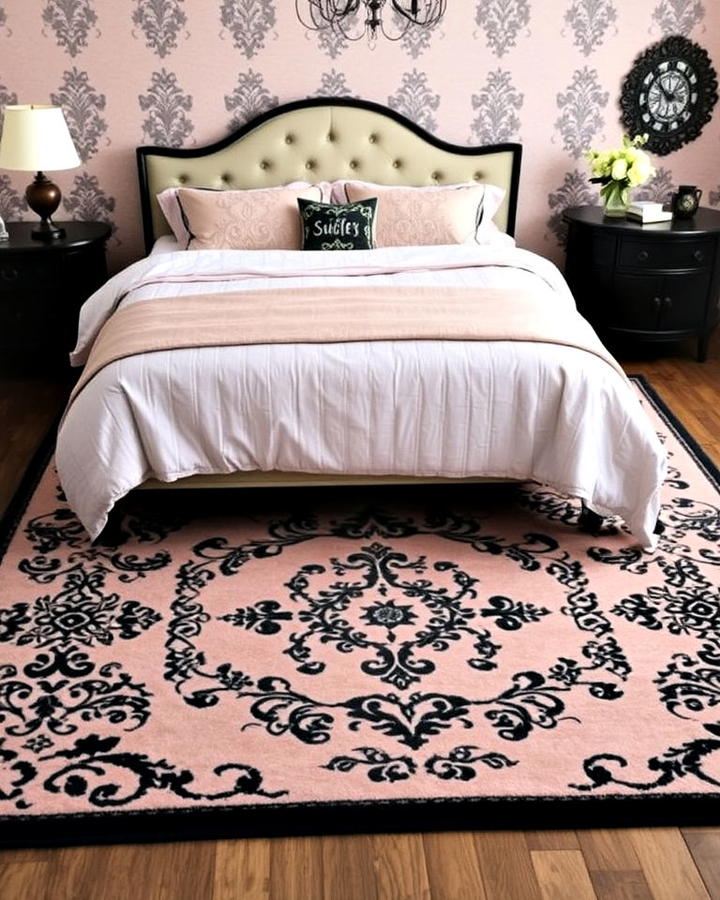 patterned area rug for bedroom