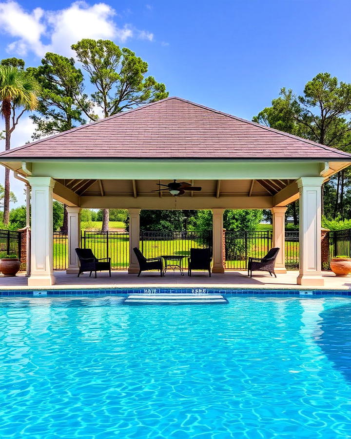 pavilion style pool gazebo