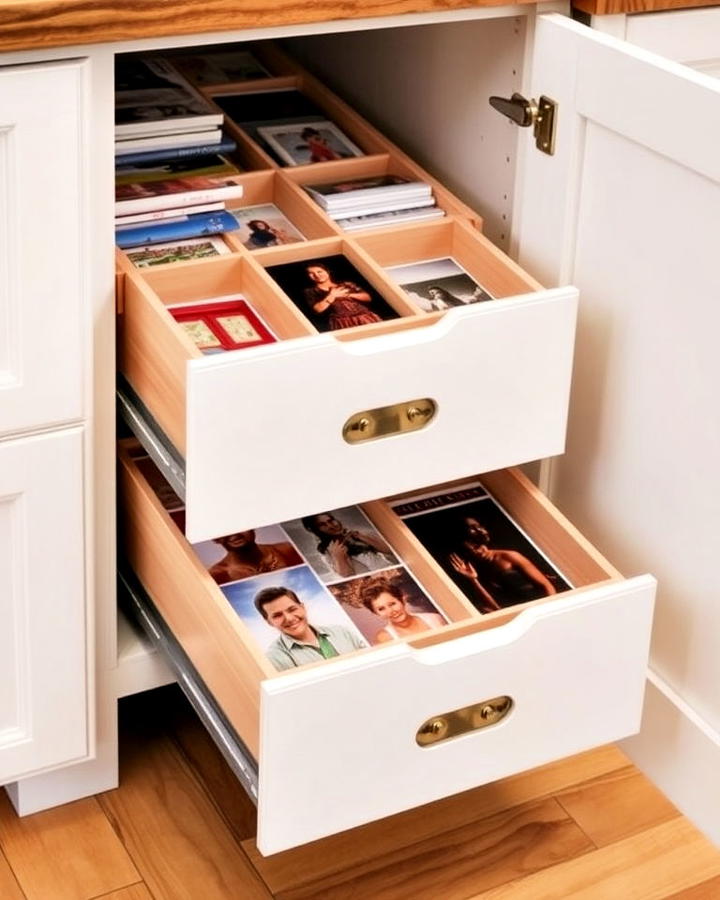 photo storage drawers