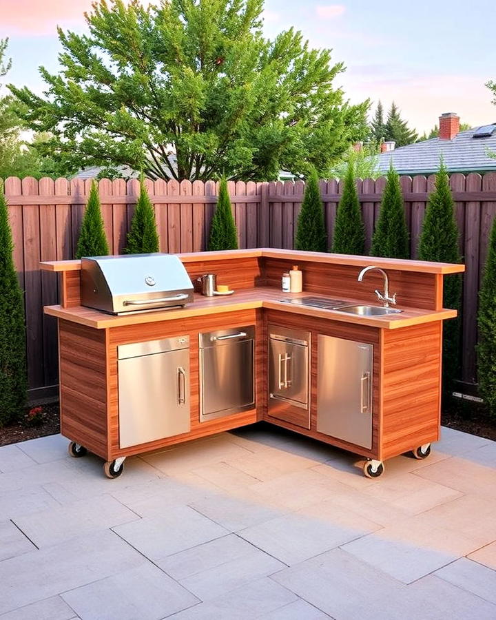 portable l shaped kitchen design