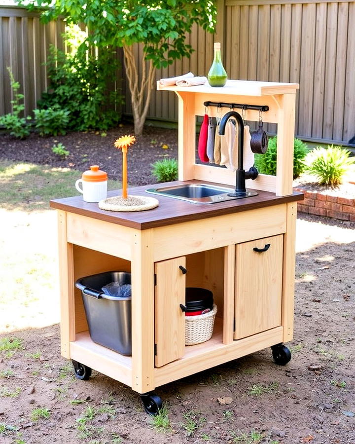 portable mud kitchen on wheels