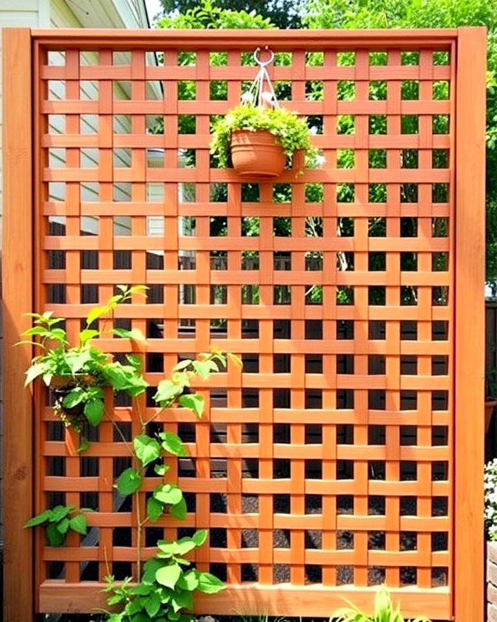 privacy screen lattice fence idea