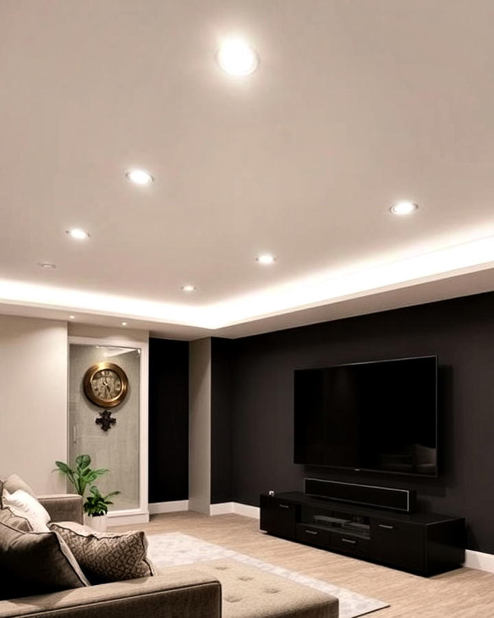 recessed ceiling lights for basement