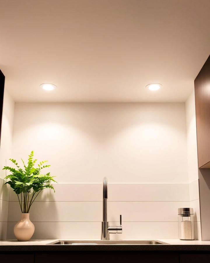 recessed kitchen lighting for a minimalist look