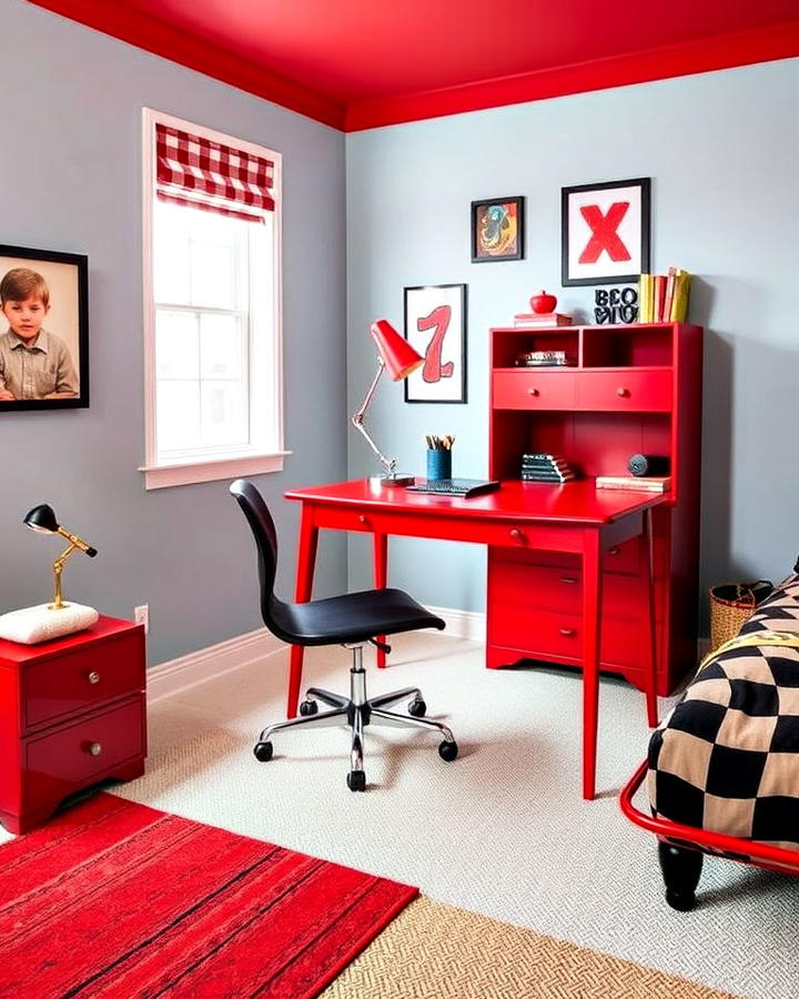 red furniture for a bold touch