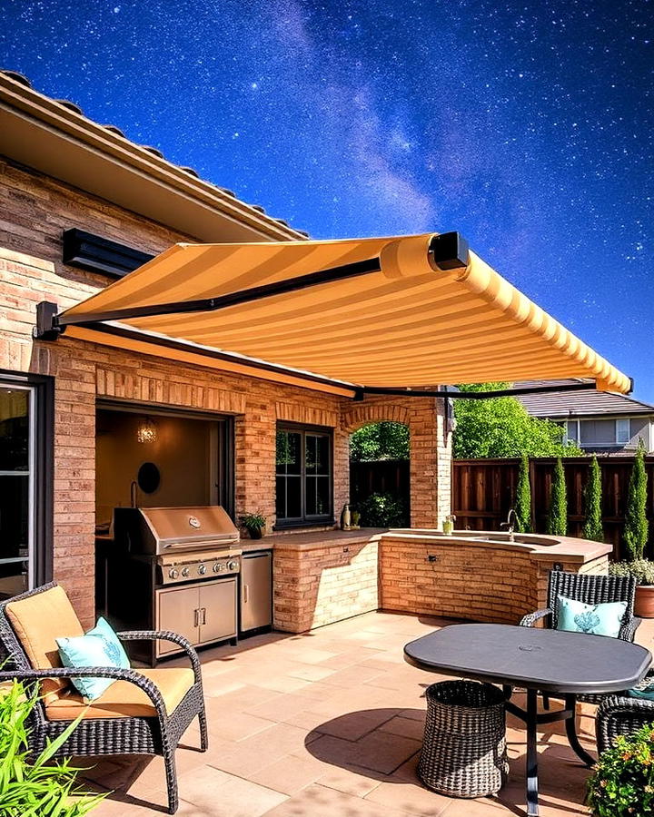 retractable awning for kitchen