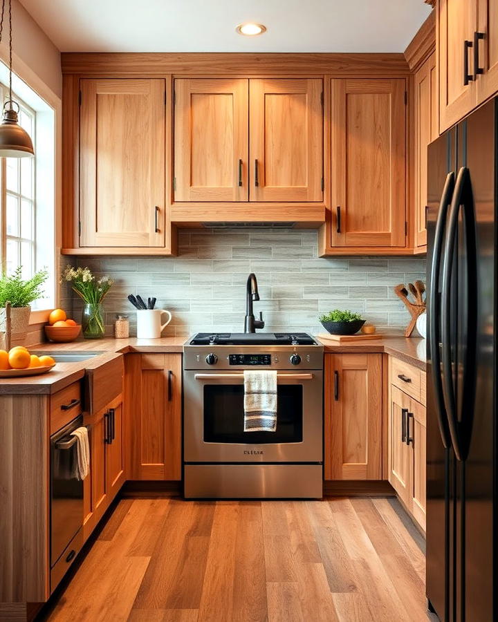 rustic wooden kitchen cabinets