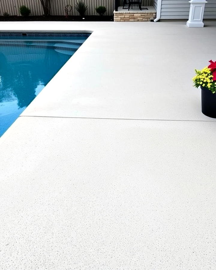 salt finish concrete pool deck