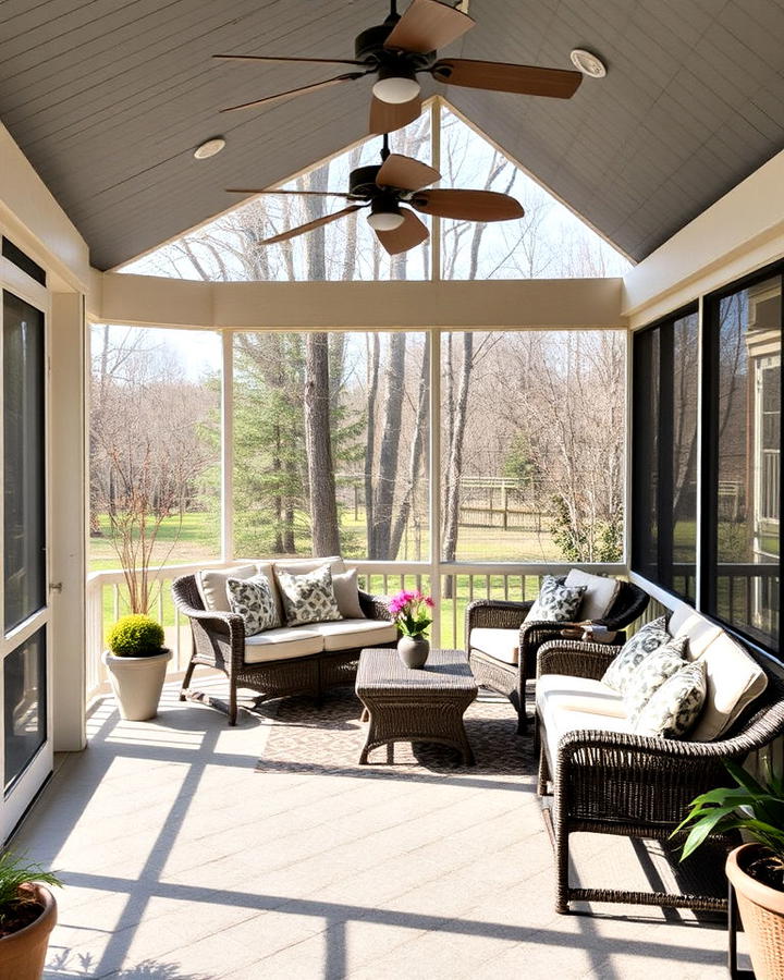 screened in porch for all weather use