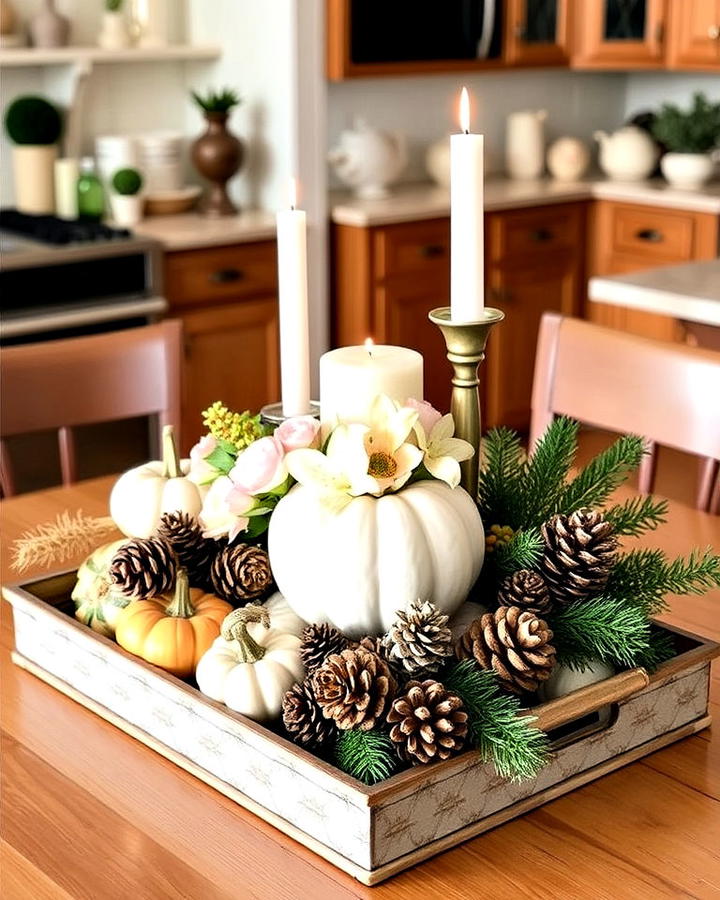 seasonal décor theme kitchen island centerpiece