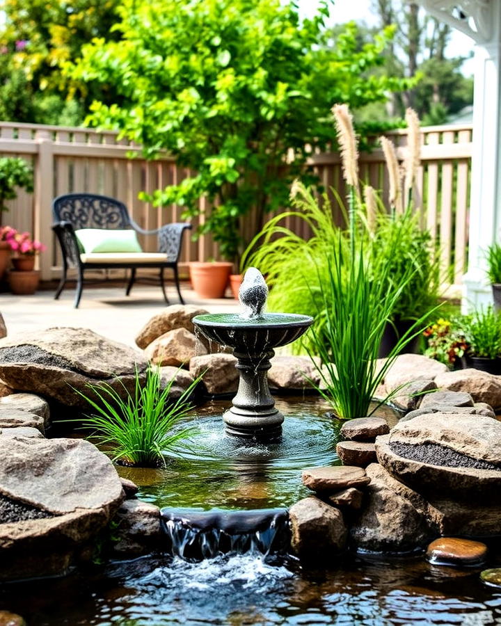 serene water feature