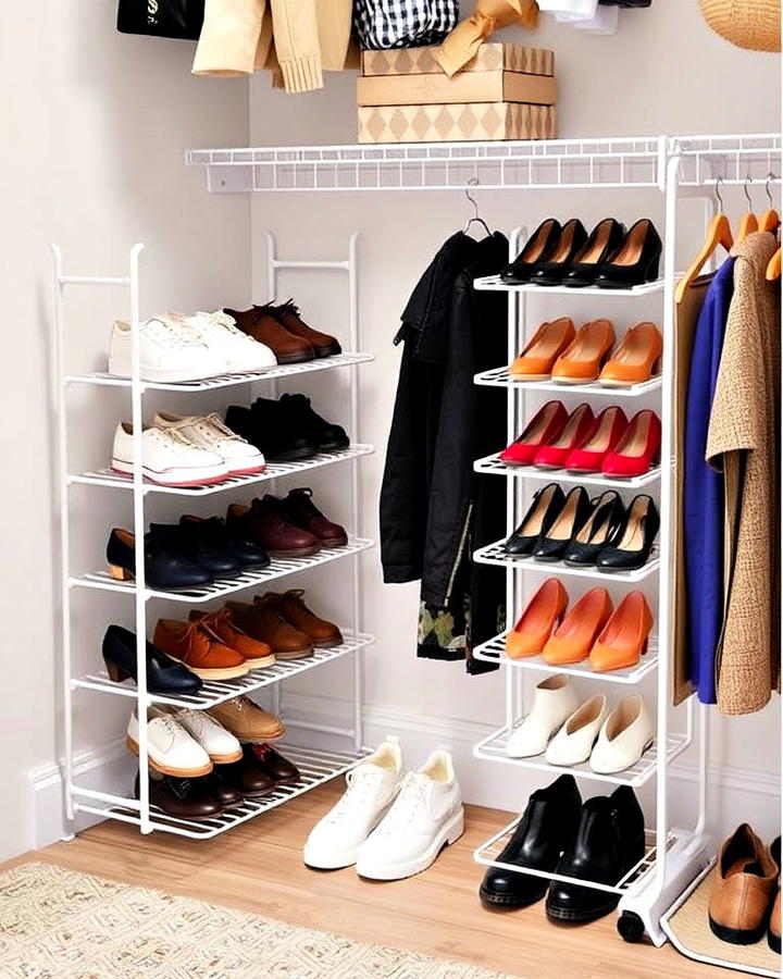 shoe rack to keep floors clutter free