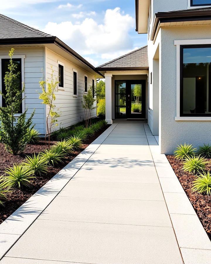 sleek modern pathway