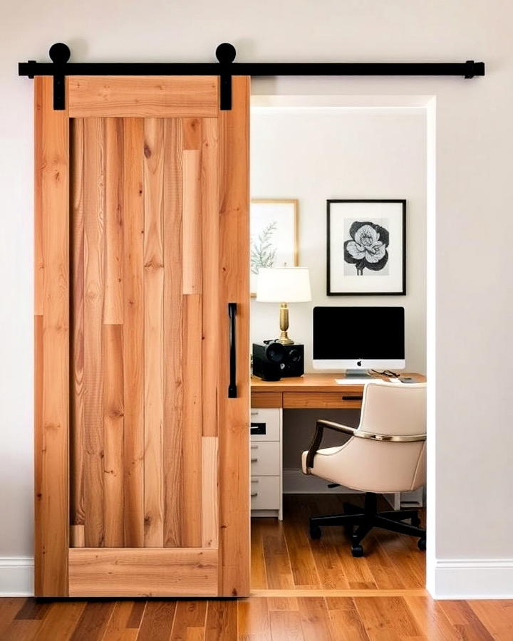 sliding barn door for office