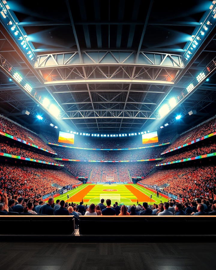 sports arenas and stadiums mural