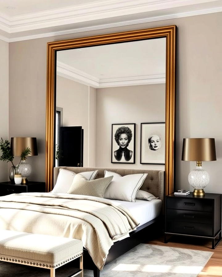 statement oversized mirror for drama