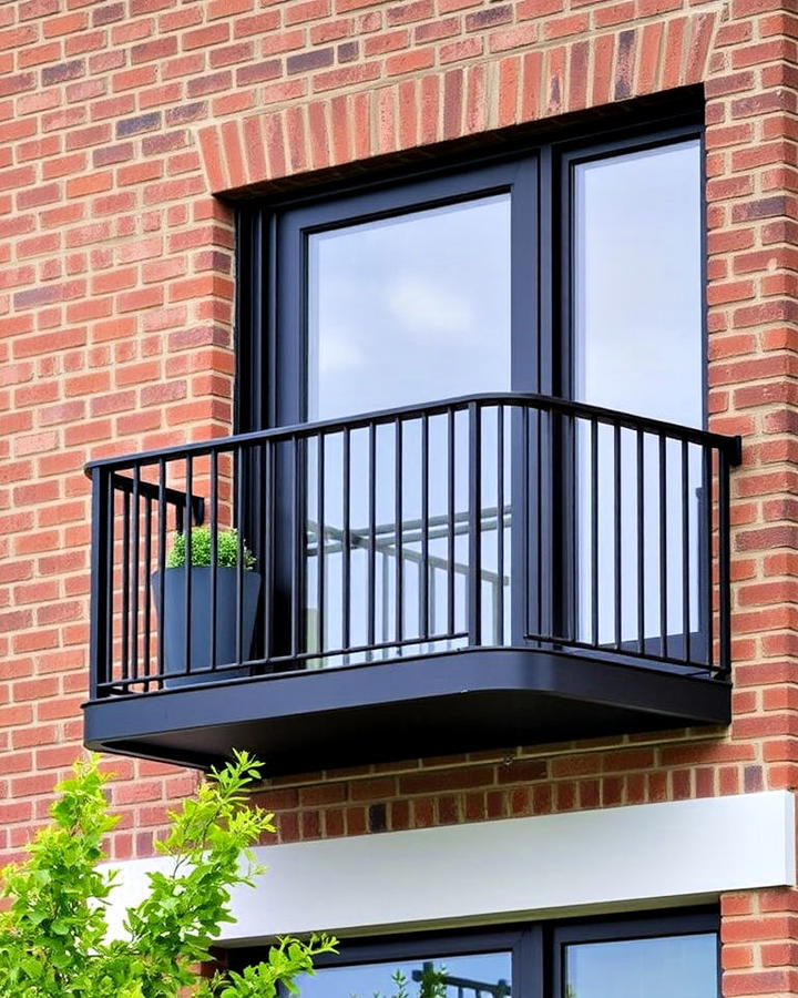 steel framed juliet balcony design