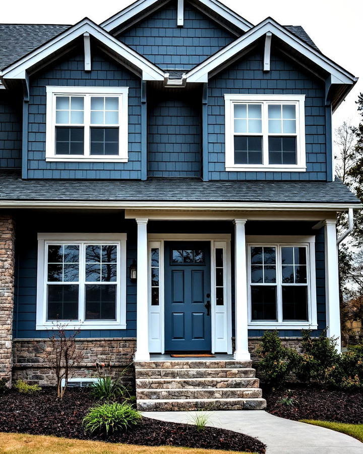 stormy blue elegance house siding