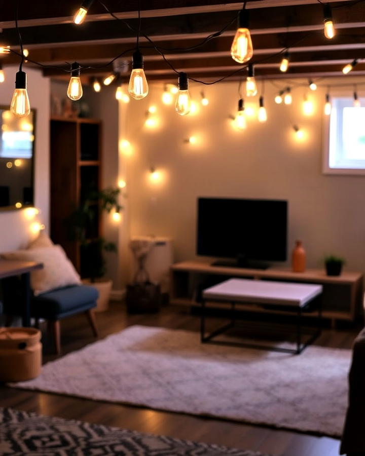 string lights for a cozy ambiance